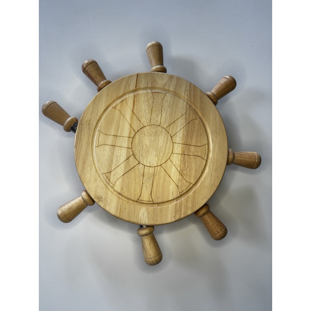 🧺Legacy by Picnic Time Lazy Susan Wheel Cheese Board With 4-Tools